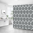 thumbnail image 2 of Light Grey Fabric 72 x 72 Inch Cloth Shower Curtain, Waterproof Design and Polyester, Quick-Drying, Heavy Duty Shower Curtains Set for Bathroom, Machine Washable with 12 Metal Hooks, 2 of 6