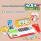 thumbnail image 3 of Caja registradora de supermercado de dibujos animados de simulación, juguete, serie de electrodomésticos, juego para niños, iluminación eléctrica, registro de sonido, 3 of 4
