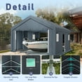 thumbnail image 4 of Summit Living 13' x 24' x 9.6' Portable Carport with Removable Sidewalls, Outdoor Storage Shelter, Garage with All-Weather Canopy, 4 of 11