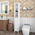 thumbnail image 2 of Jopath Bathroom Storage Tower,Narrow Freestanding Cabinet with Door and Drawers, 66.92" Tall Bathroom Storage Cabinet for Small Spaces,White, 2 of 6