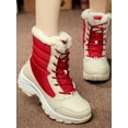 thumbnail image 6 of Audeban Waterproof Winter Boots for Women Snow Boots Ladies Warm Platform Shoes Red Size 5.5, 6 of 7