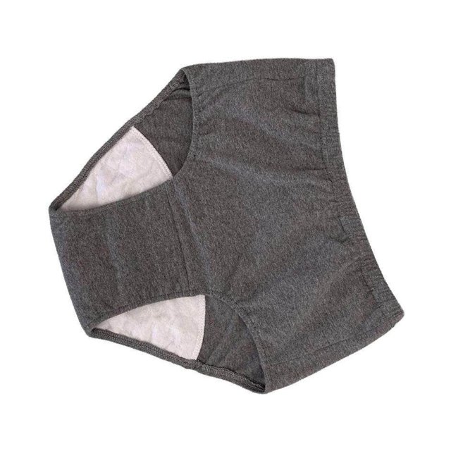 pitrice Elderly Incontinence Diaper Washable Soft Nappy for Adults Elderly Seniors Dark Gray LL