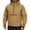 Brown_#04, variant on Sewkxo Rain Jacket Men Quarter Zip Pullover Waterproof Lightweight Windbreaker Hooded Raincoat for Outdoor Hiking Running,Brown 3XL