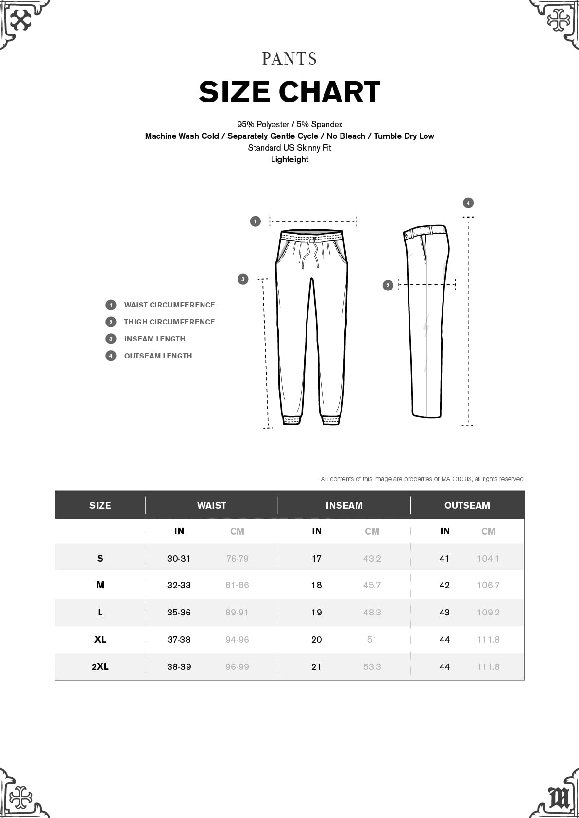 Ma Croix Mens Stripe Track Pants Skinny Fit Stretch Casual Elastic
