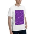 thumbnail image 2 of Bingfone Purple Glitter Men'S Loose Fit Short-Sleeve Pocket T-Shirt, 2 of 7