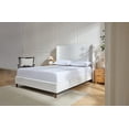 thumbnail image 3 of King Size Platform Bed, Elegant Bed Frame with Chenille Fabric, High Headboard, Wooden-slats Base, Metal Side Rails Frame, Simplicity Bed for Adults, Teens, Children, Cream White, 3 of 8