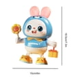 thumbnail image 3 of Bunny Dolls with Light 48 Musics Cartoon Rabbit Toys El mejor regalo para niños Niños Likrtyny libre de BPA, 3 of 3