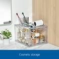 thumbnail image 7 of Mainstays 3 Pack Stackable Clear Glossy Plastic Drop Front Shoe Organizer, Adult Size, 1 Tier, 7 of 7
