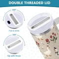 thumbnail image 3 of Yayeee 30oz Stainless Steel Tumbler with Straw and Handle Double-Wall Insulated Travel Water Bottle, Gray Cartoon Goose Pattern, 3 of 8