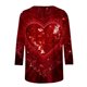 thumbnail image 5 of Xuyuer Valentine's Day 3/4 Sleeve Tee - Ladies' 3/4 Sleeve Printed T-Shirt for Romantic Date Nights, Love-Themed Photo Shoots, Unique Heart Pattern Statement Wear & Couples' Matching Style, 5 of 6