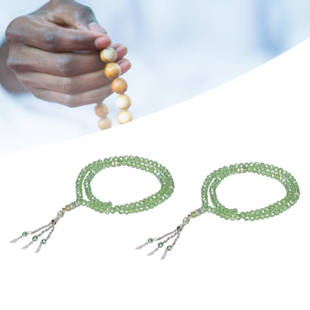 Cuentas de Oración Musulmana 99 Separadores de Mihrab Tasbih para Bolso de Mano, Ideal para Amigos y Familiarios, Uso Como Collar, Pulsera O Envapleelto Alredor de Las Manos