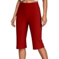 thumbnail image 2 of WILLBEST Pantalones Capri Casuales de Verano para Mujer, Cómodos, Elásticos, para Uso Diario, Moda Versátil para Camisetas y Conjuntos. Extra Grande, 2 of 6