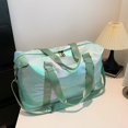 thumbnail image 2 of Bolso de viaje de nailon con cremallera Symphony Pearlescent con personalidad para jóvenes, gran oferta 2024, bolso deportivo con estampado de letras de alta capacidad para mujeres, 2 of 5