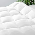 thumbnail image 3 of Roch Linen Lightweight All Season Down Alternative Comforter - 100% Cotton and Soft Quilted Duvet Insert, Cooling Comforter for Warm Weather/Hot Sleepers -(King/Cal King, White), 3 of 6