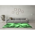 thumbnail image 3 of Ahgly Company Indoor Square Abstract Emerald Green Modern Area Rugs, 4' Square, 3 of 4
