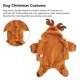 thumbnail image 4 of Sudadera con capucha de reno para perro, bonito disfraz navideño para perro, mono peludo de 4 mangas para cachorro, pijama de invierno para perros para cosplay navideño (M), 4 of 5