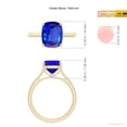 thumbnail image 4 of Angara Natural 2.6 Ct. Tanzanite with Diamond Solitaire Ring in 14K Yellow Gold for Women (Ring Size: 11.5), 4 of 9