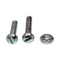 thumbnail image 4 of KarParts360 Stove Bolt with Nuts | Steel | Zinc Plated, Natural Finish | Slotted Head Drive | Coarse Thread | Grade 2 Bolt Grade | 3/16-24 By 1 Inches, 3/16-24 By 1-1/4 Inches Callout Size | 6 Pieces, 4 of 5