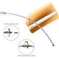 thumbnail image 5 of 6 Pcs Luggage Tags Aluminum Alloy with Stainless Steel Ropes, Suitcase Tags, Travel Accessories, 5 of 5