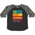 thumbnail image 3 of Inktastic Hockey Eat Sleep Ice Hockey Repeat Boys or Girls Toddler T-Shirt, 3 of 5