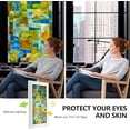 thumbnail image 2 of 3D Stained Glass Window Film, Decorative Window Privacy Film for Bathroom,Front Door,Home, Sun Blocking Heat Control,Static Cling,Idyllic, 23.6inch x 35.4inch, 2 of 6