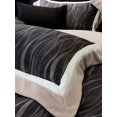 thumbnail image 5 of Nvzi Juego de sábanas, juego de sábanas y fundas de almohada, juego de cama individual, ropa de cama de hotel, decoración del hogar (negro), 5 of 5