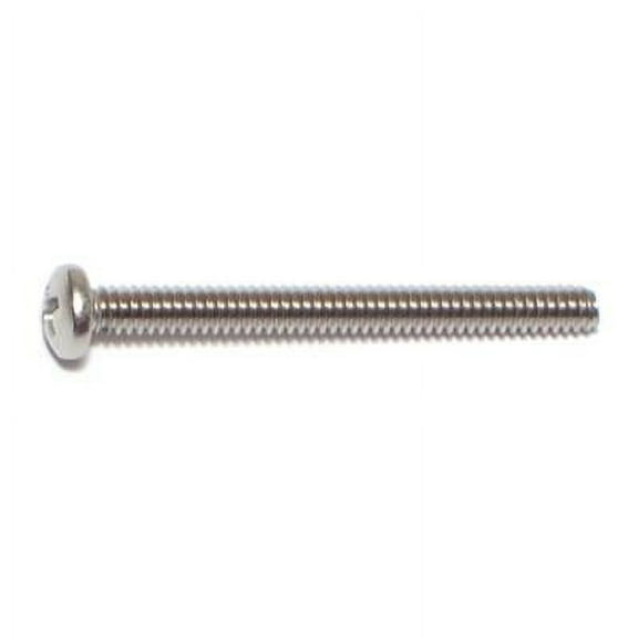 #4-40 x 1-1/4" 18-8 Stainless Phillips Pan Machine Screws MSPSS-050 (20 pcs.)