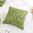 thumbnail image 3 of PiccoCasa Housse de Coussin en Polyester 18"x18 Pouces, Vert, 3 of 10