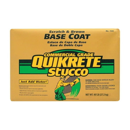 Quikrete  60 lb. Stucco Base Coat (Best Exterior Paint Colors For Stucco)