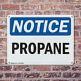 thumbnail image 4 of (2 Pack) Propane OSHA Notice Sign 10 Inch X 7 Inch Plastic Sign, Weather Resistant, UV Protected for Workplace, Business, and Construction Site, Made in the USA, 4 of 8