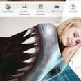 thumbnail image 3 of ONETECH  Great White Shark Blanket for Bed  Jaws Throw Blanket for Boys, Men, Unisex and Kids Super Soft Plush Shark Blanket Throw Ocean Blanket - King Size Blanket, 3 of 6