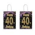 thumbnail image 3 of YAHAFEPY 20Pcs 40th Happy birthday Theme Party Bags, Party Favor Bags,Birthday Party Decorations, With Handles Favor Bags Candy Gift Bags for Adults BoyorGirls Birthday Party, 3 of 7
