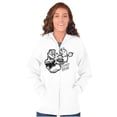 thumbnail image 4 of Popeye Sketch Old School Tattoo Style Unisex Plus Size Zip Hoodie Brisco Brands 3X, 4 of 5