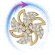 thumbnail image 5 of Collar para mujer, joyería para mujer, collar con colgante de molino giratorio para mujer, gargantilla de cadena de clavícula, joyería, collar giratorio, 5 of 5