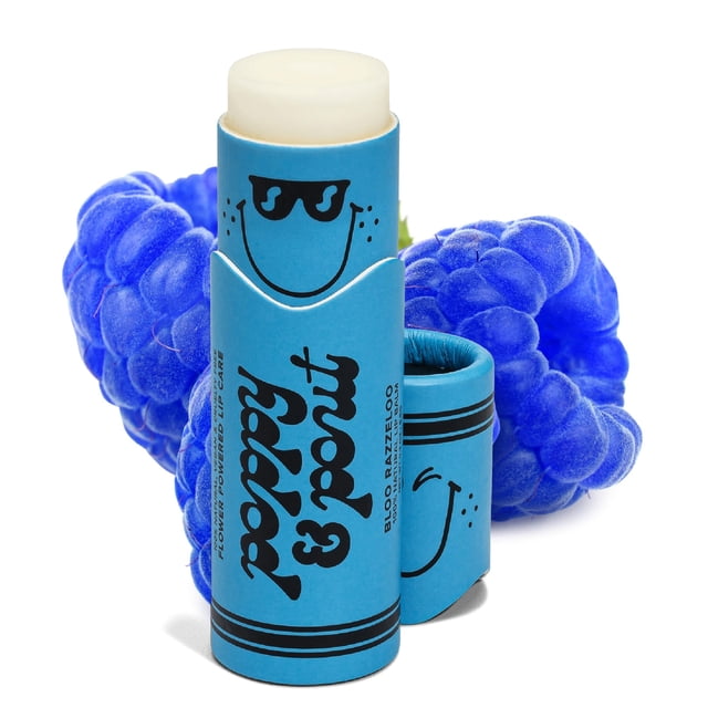 Bálsamo labial gigante para niños Poppy & Pout | Todos los bálsamos labiales y humectantes naturales | Hidrata con cera de abejas, vitamina E, aceite de coco orgánico | Libre de crueldad | Bálsamo Lab