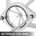 thumbnail image 4 of VEVOR 8-Section Commercial Easy Wedger Stainless Steel Blade Fruit Lime Slicer, Lemon Cutter 8 Wedges for Bar Restaurant, 4 of 9