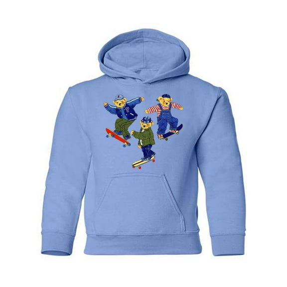 Skating Bears Hoodie Juniors -Image by Shutterstock, Small