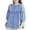 Light Blue, variant on Womens Plaid Button Down Shirts Casual Loose Fit 3/4 Sleeve Gingham Top Checkered Blouses
