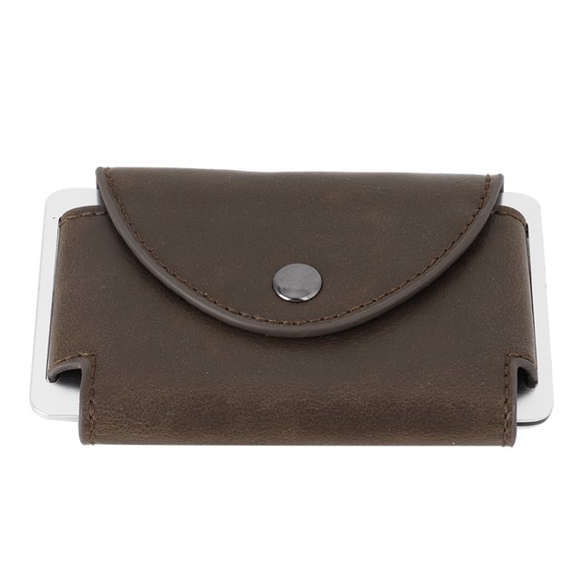Titular de la tarjeta de crédito, Estuche para tarjetas protector RFID RFID de cuero retro para hombres Protector de tarjetas de crédito RFID Diseño a prueba de futuro