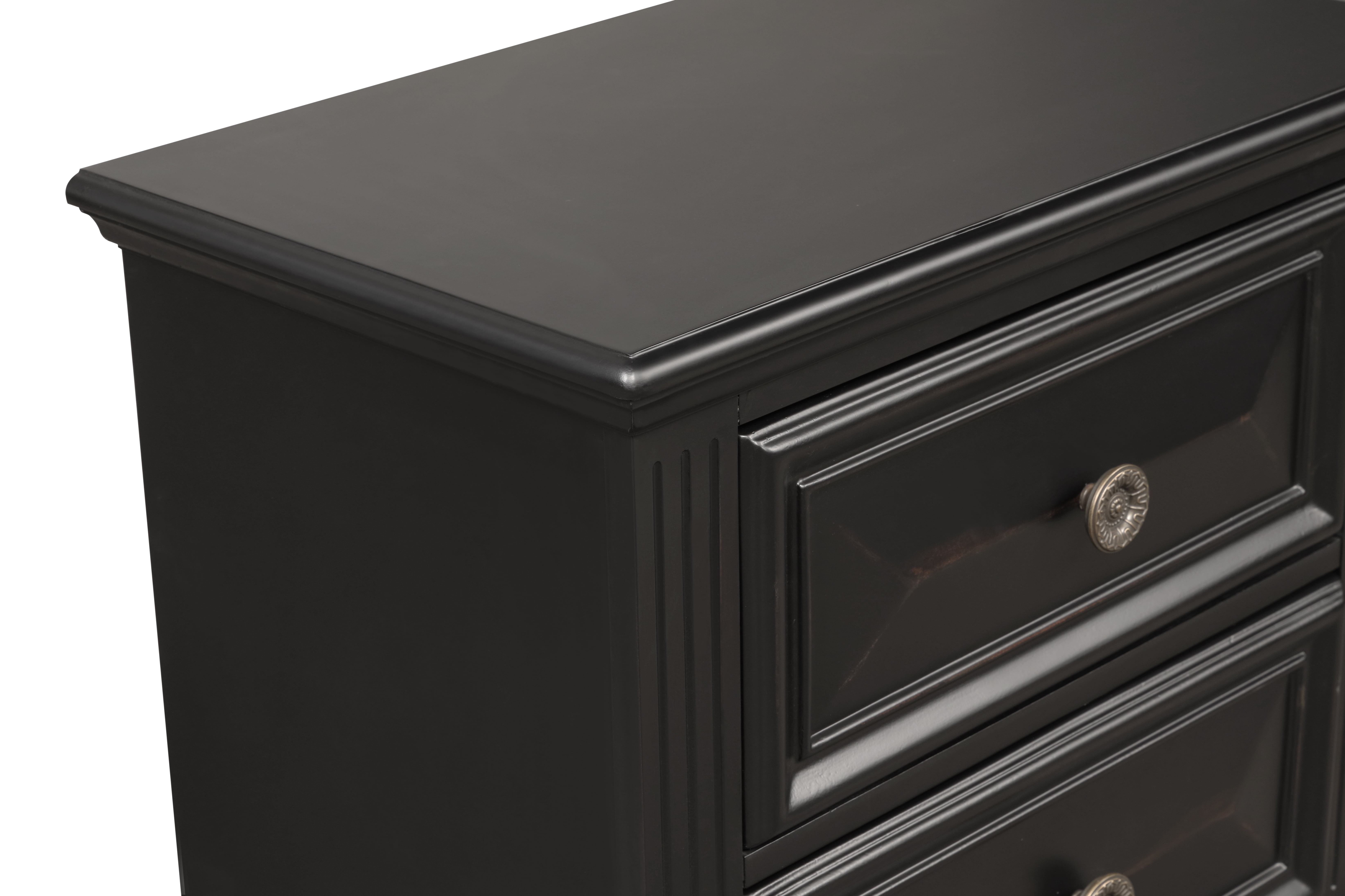 Roundhill Furniture Renova 5-Drawer Chest - Parchment White