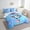 Blue, variant on Erosebridal Cute Cat Mermaid Bedding Queen Size, Blue Fish Scales Comforter Sets with Sheets, Animal Bedroom Decor Lightweight 7-Piece
