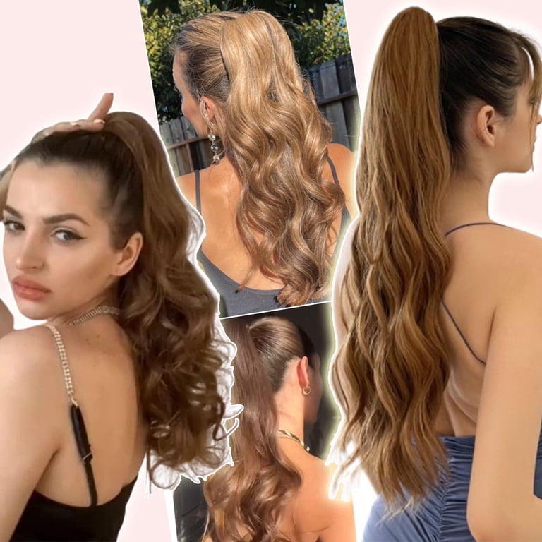Long Synthetic Ponytail Hair Extension – Clip-In Jaw Claw, Choose Your Color!