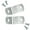 10, variant on 0" Depth Flat Offset Mounting Canvas Clips for Picture Framing - #6 X 3/8" Pan-Head Screws Included - 100 Pack