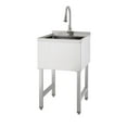 thumbnail image 4 of TRINITY BASICS EcoStorage® | 18x16x13 Basin | Stainless Steel Utility Sink | NSF | w/ Pull-Out Faucet | Chrome, 4 of 7