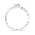 thumbnail image 2 of ANGARA Natural 0.25 Ct. Diamond Fashion Promise Ring in 14K White Gold for Women (Ring Size: 12), 2 of 9