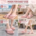 thumbnail image 2 of Five Toe Shoes for Women with Arch Support, Cushioned Toe Separator Slides for Home and Outdoor Walking, 2 of 7