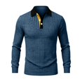 thumbnail image 5 of Gfyviroh Men's Pullover Shirt Vintage Geometric Jacquard Trendy Collared Shirts Slim Fit Long Sleeve Business Dress Shirt, 5 of 5