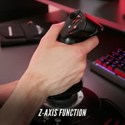 Thrustmaster T-Flight Stick X Flight Joystick, USB with Throttle, 12 Programmable Buttons - PC