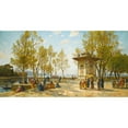 thumbnail image 3 of Hermann David Salomon Corrodi 18x11 Black Modern Framed Museum Art Print Titled - The Fountain of the Sweet Waters of Asia, on the Bosphorus, 3 of 5