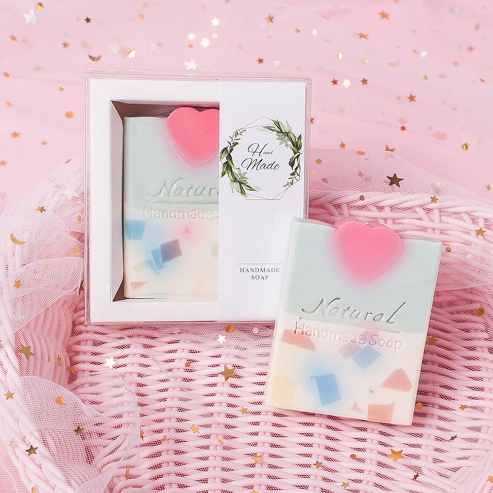 Heart Tube Column Silicone Soap Mold Embed Soap Making Supplies Tool Heart Shape Candle Mold Set Soap Mould